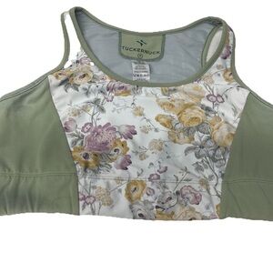 Tuckernuck TNUCK Sport Meadow Green Chintz Sports Bra